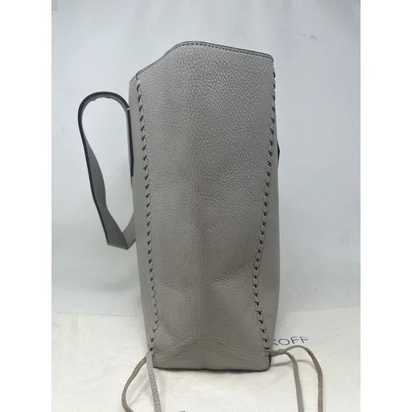 Rebecca Minkoff  Panama Leather Tote Bag Grey / Lime Inner $295 EUC - Picture 6 of 14